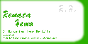 renata hemm business card